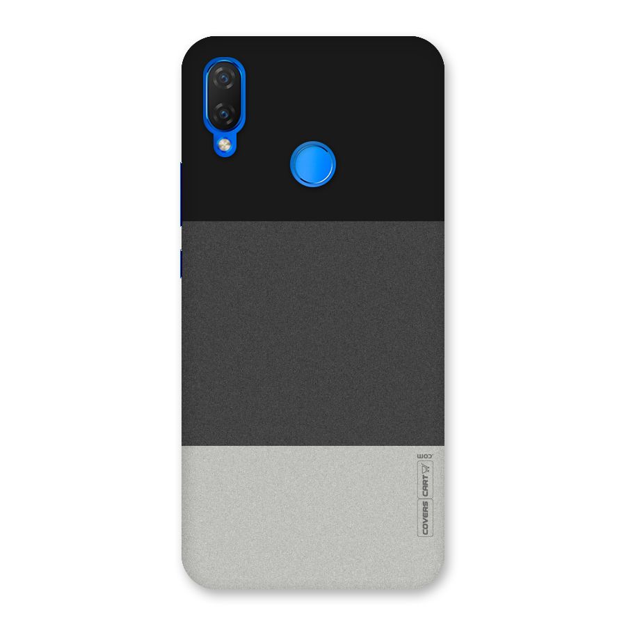 Pastel Black and Grey Back Case for Huawei Nova 3i