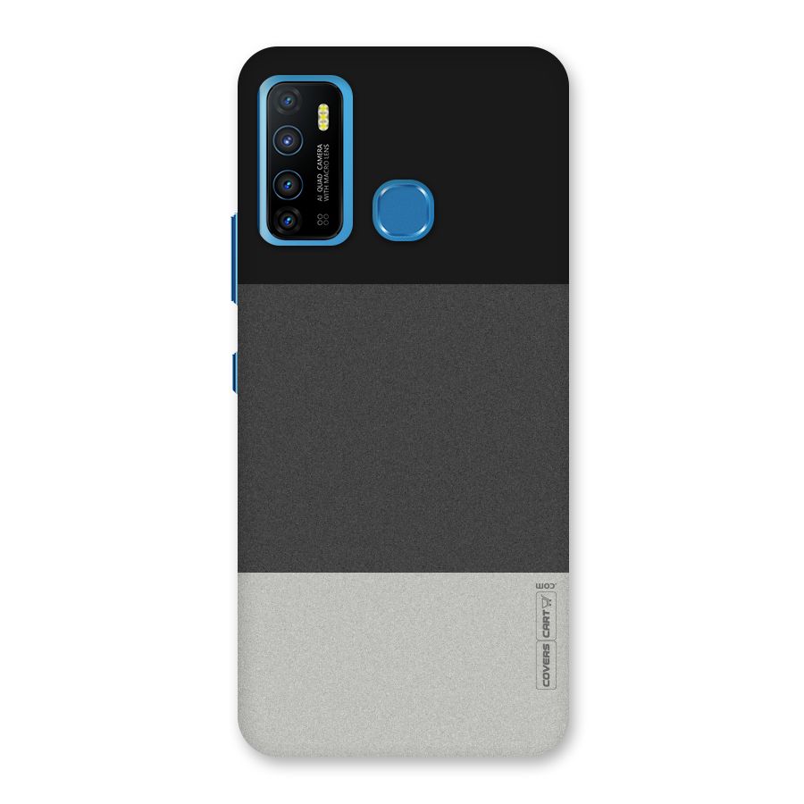 Pastel Black and Grey Back Case for Infinix Hot 9