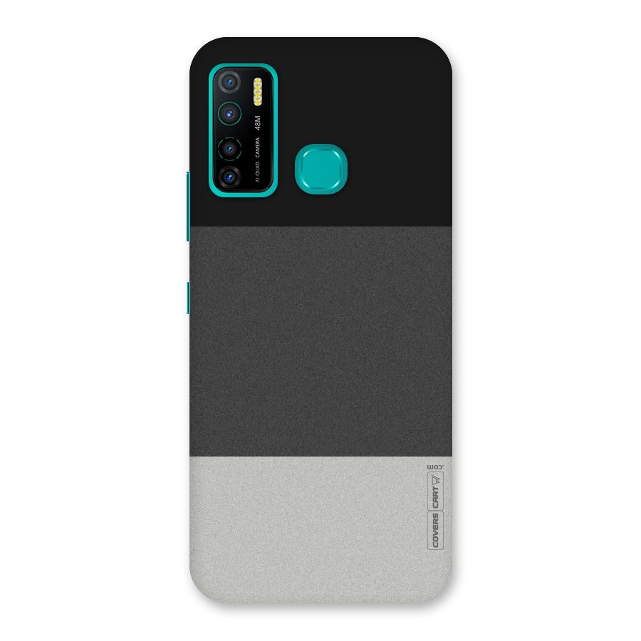 Pastel Black and Grey Back Case for Infinix Hot 9 Pro
