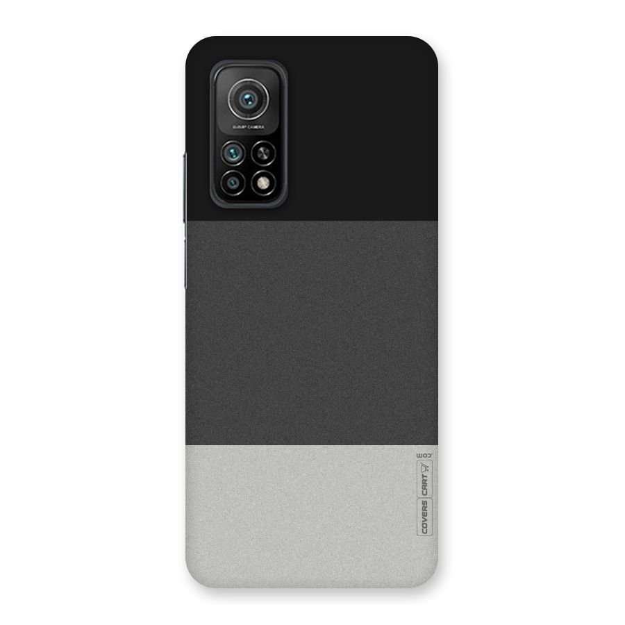 Pastel Black and Grey Back Case for Mi 10T 5G