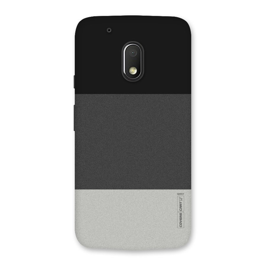 Pastel Black and Grey Back Case for Moto G4 Play