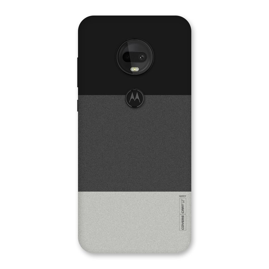 Pastel Black and Grey Back Case for Moto G7
