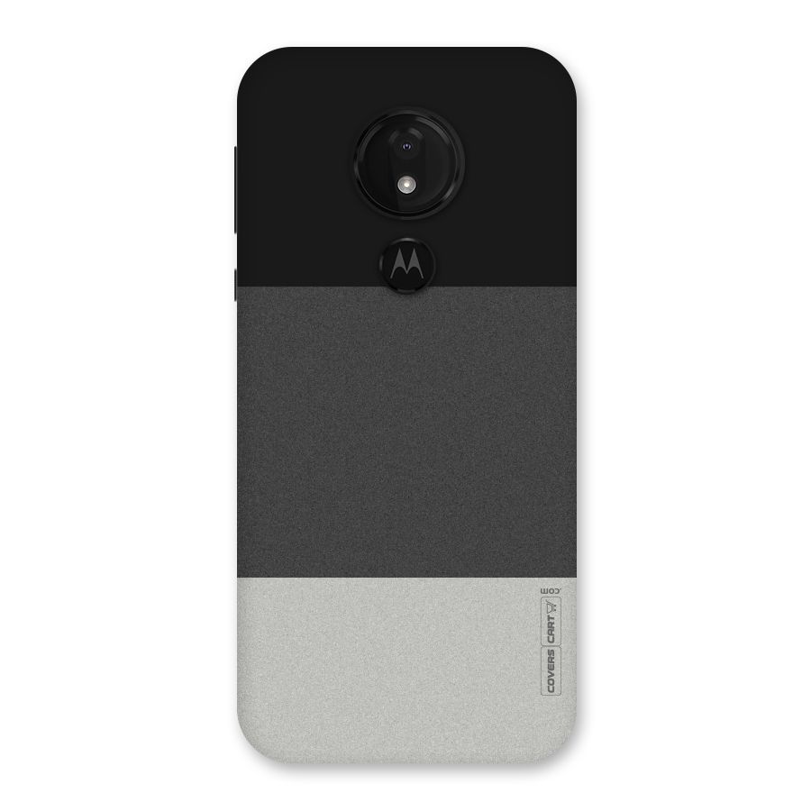Pastel Black and Grey Back Case for Moto G7 Power