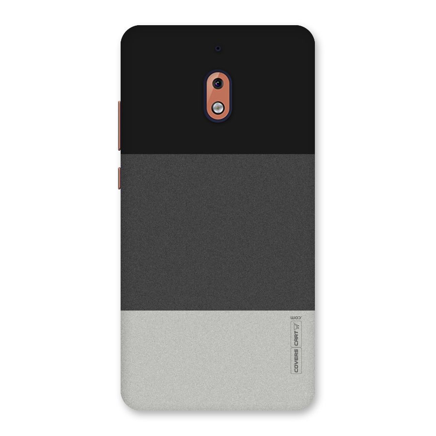 Pastel Black and Grey Back Case for Nokia 2.1