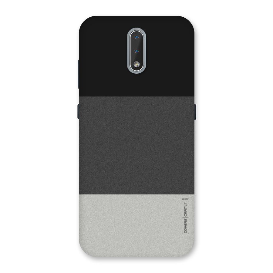 Pastel Black and Grey Back Case for Nokia 2.3