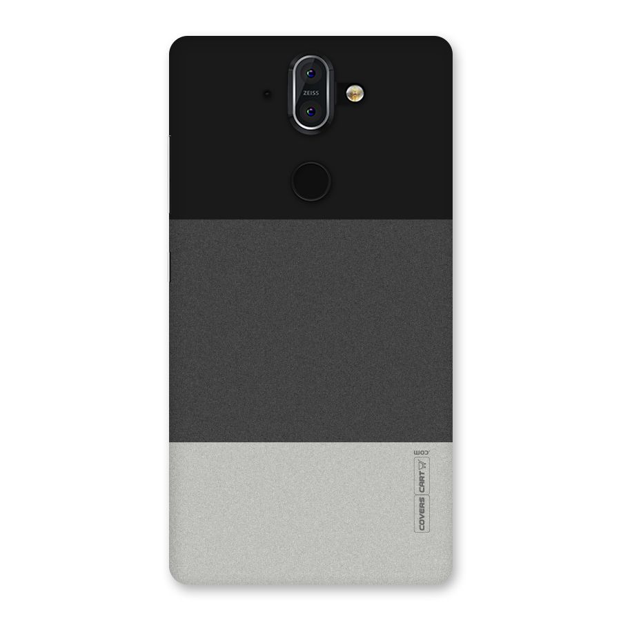 Pastel Black and Grey Back Case for Nokia 8 Sirocco