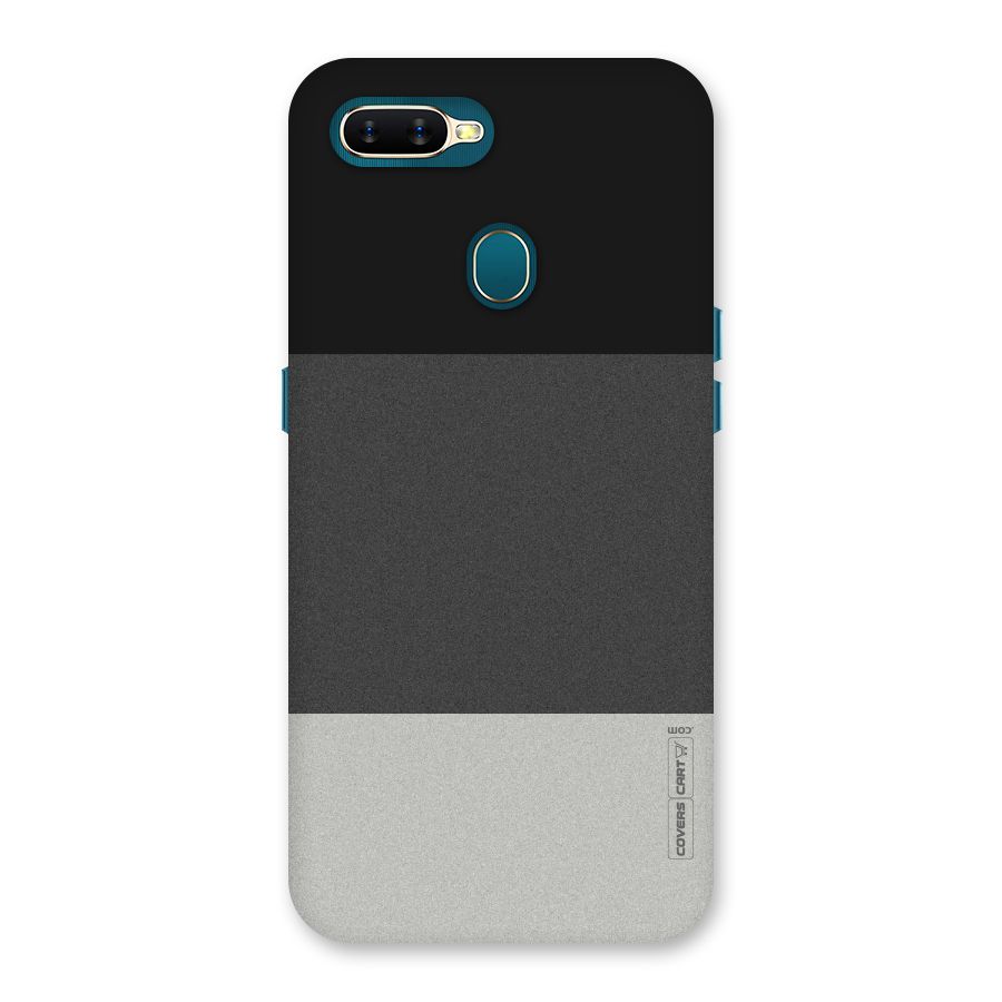 Pastel Black and Grey Back Case for Oppo A11k