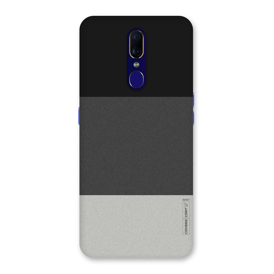 Pastel Black and Grey Back Case for Oppo F11