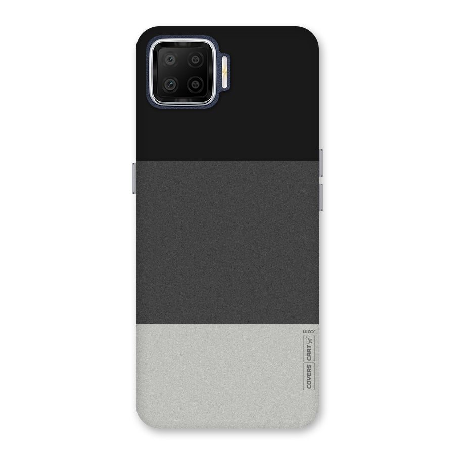 Pastel Black and Grey Back Case for Oppo F17