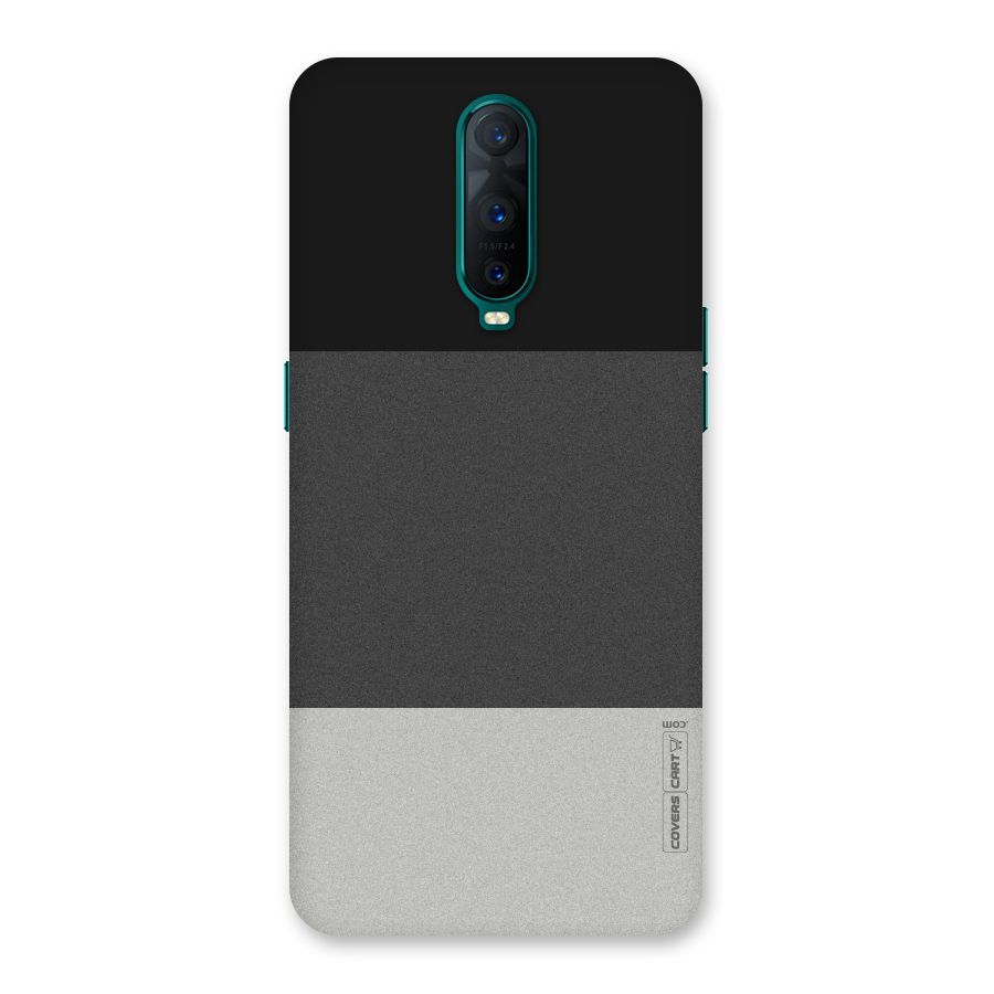 Pastel Black and Grey Back Case for Oppo R17 Pro