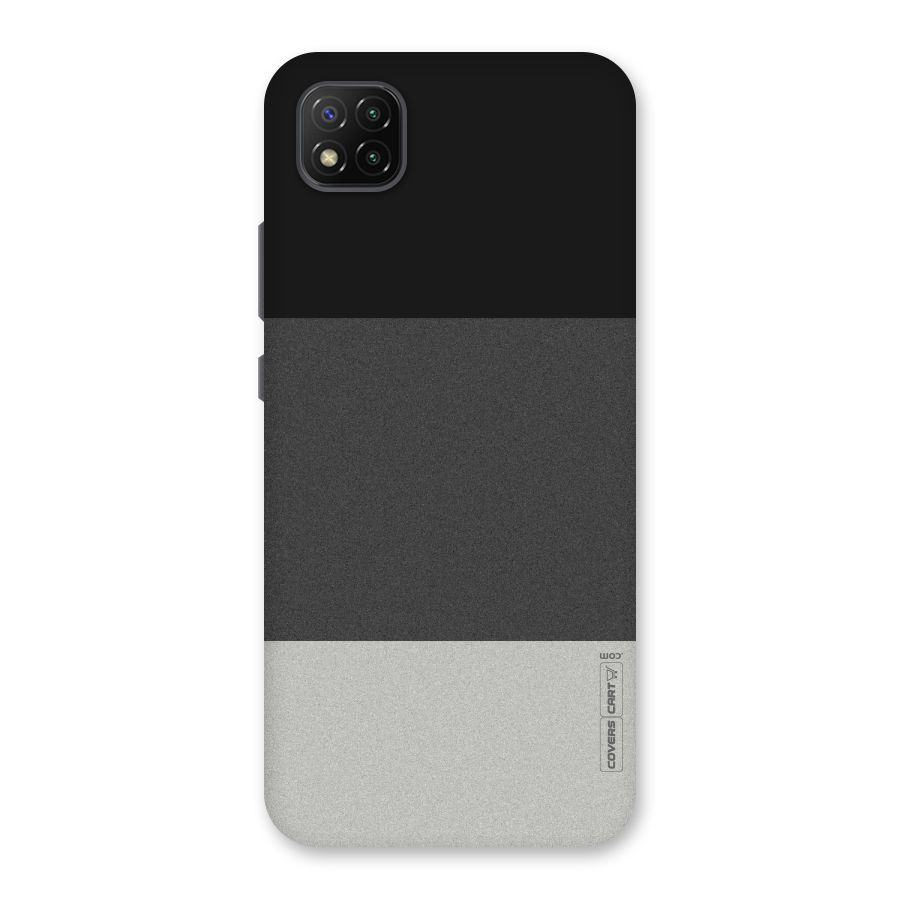 Pastel Black and Grey Back Case for Poco C3