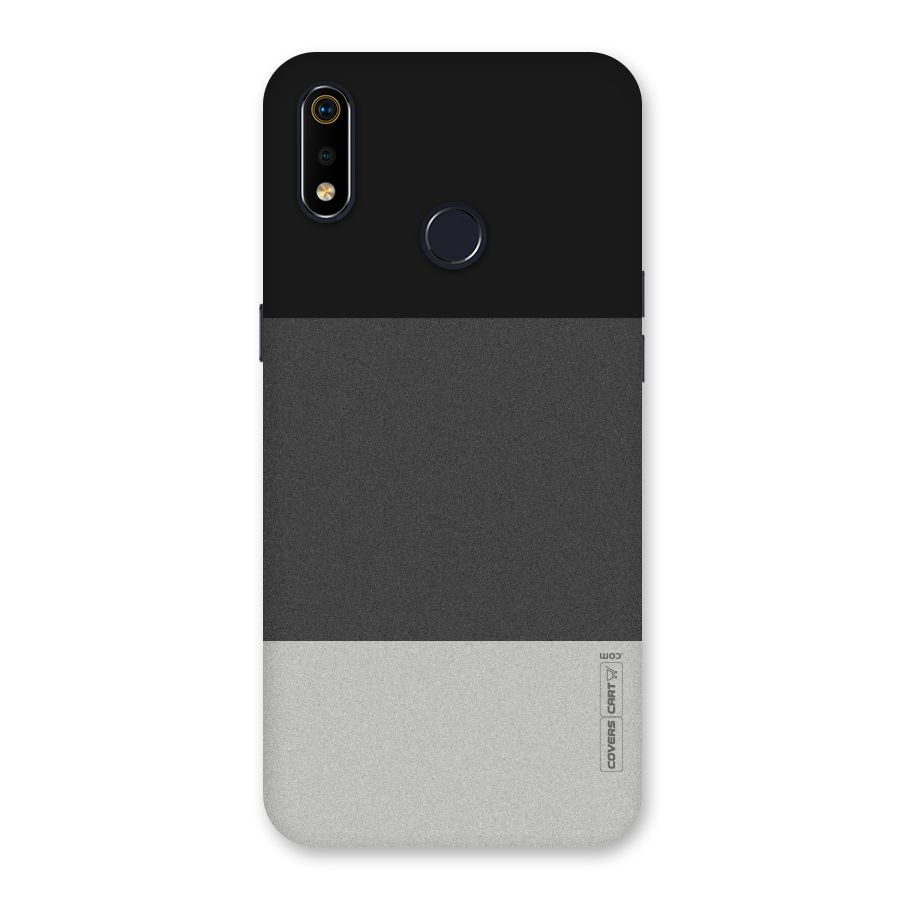 Pastel Black and Grey Back Case for Realme 3i