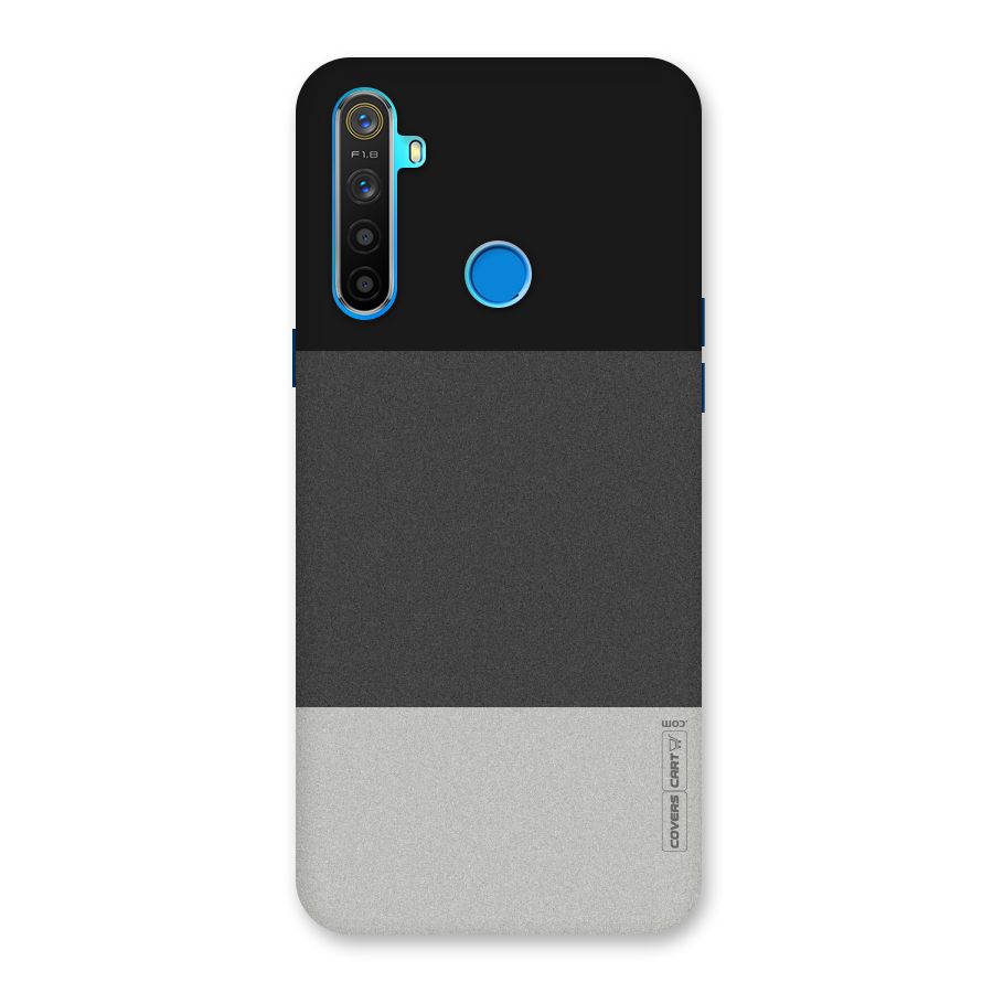 Pastel Black and Grey Back Case for Realme 5