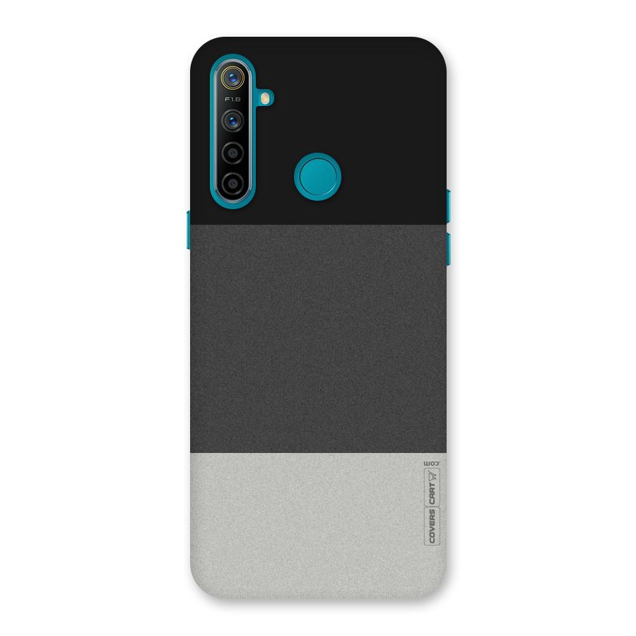Pastel Black and Grey Back Case for Realme 5i
