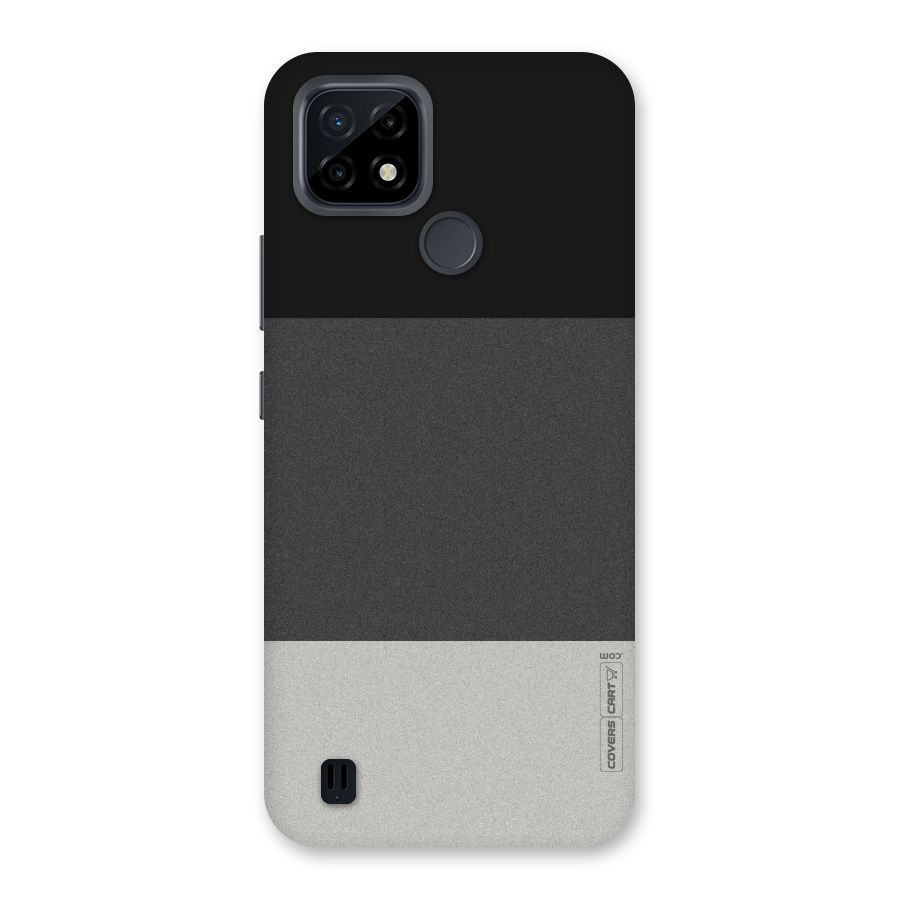 Pastel Black and Grey Back Case for Realme C21
