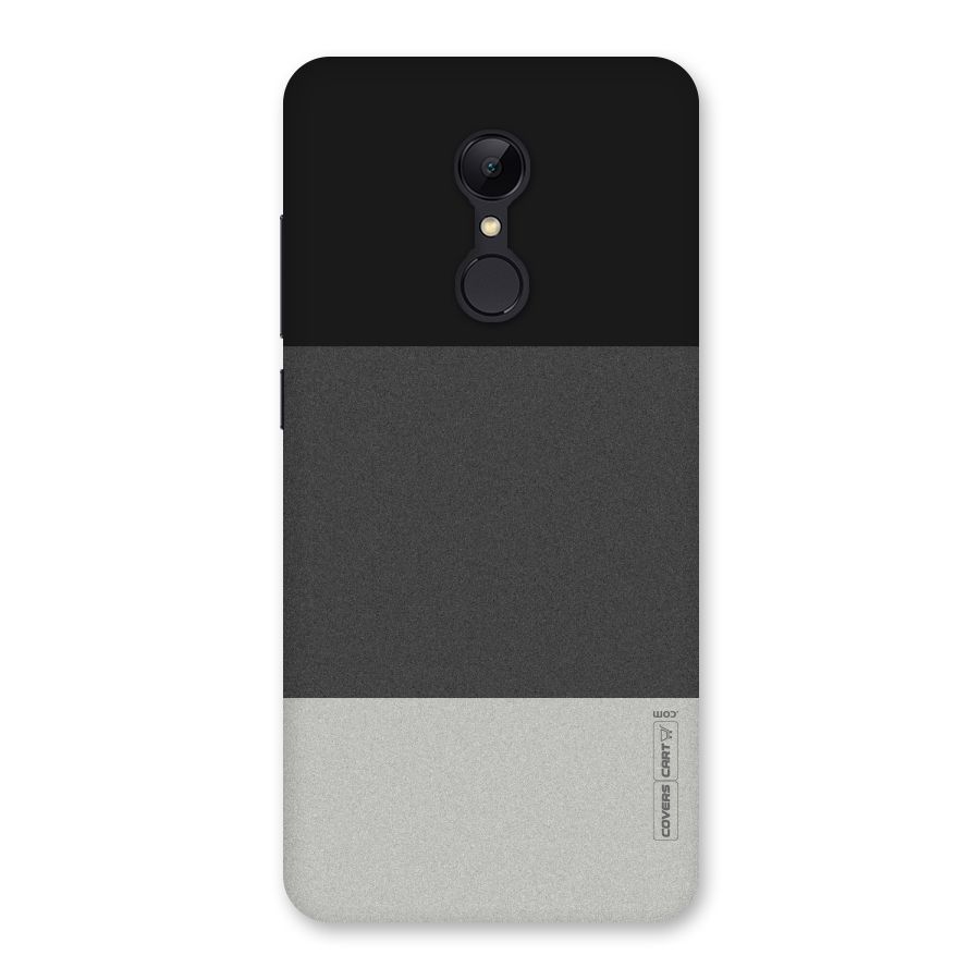Pastel Black and Grey Back Case for Redmi 5