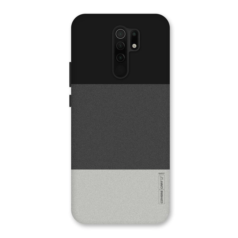 Pastel Black and Grey Back Case for Redmi 9 Prime