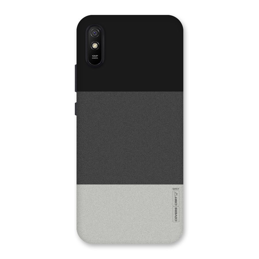 Pastel Black and Grey Back Case for Redmi 9i