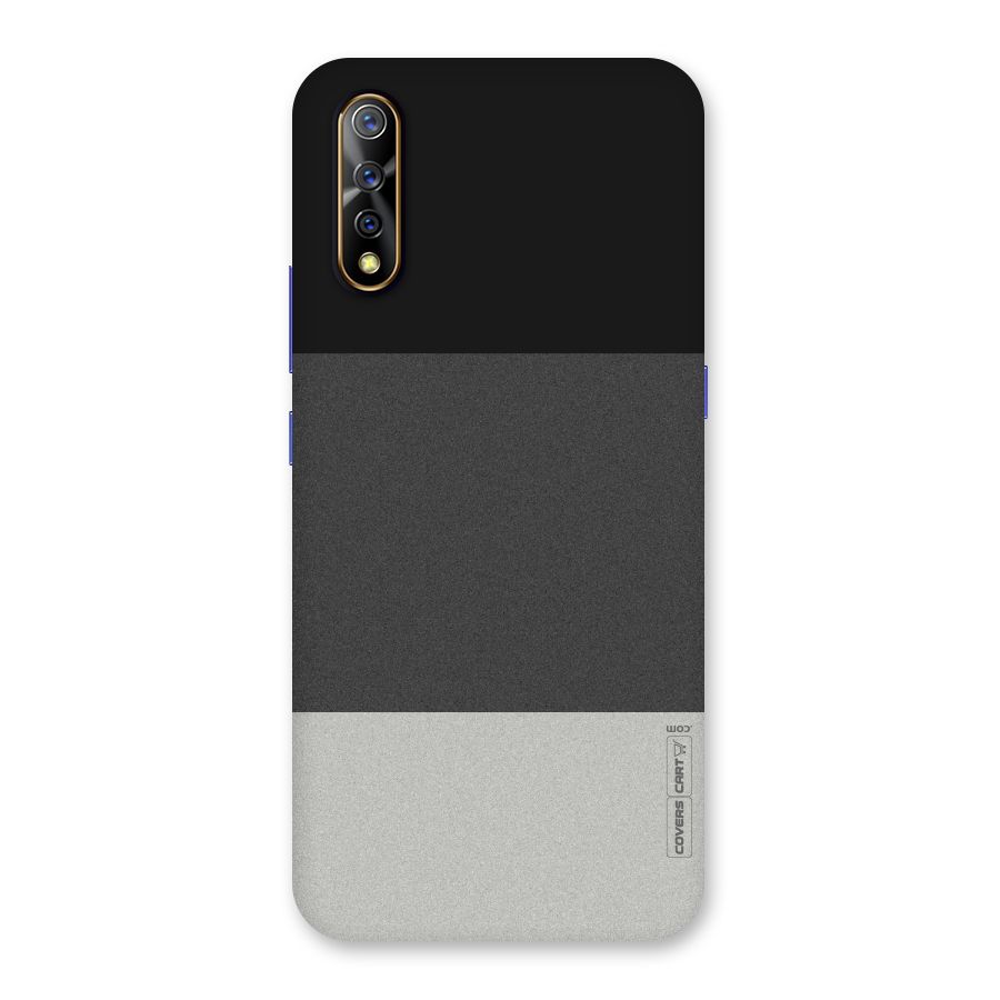 Pastel Black and Grey Back Case for Vivo S1