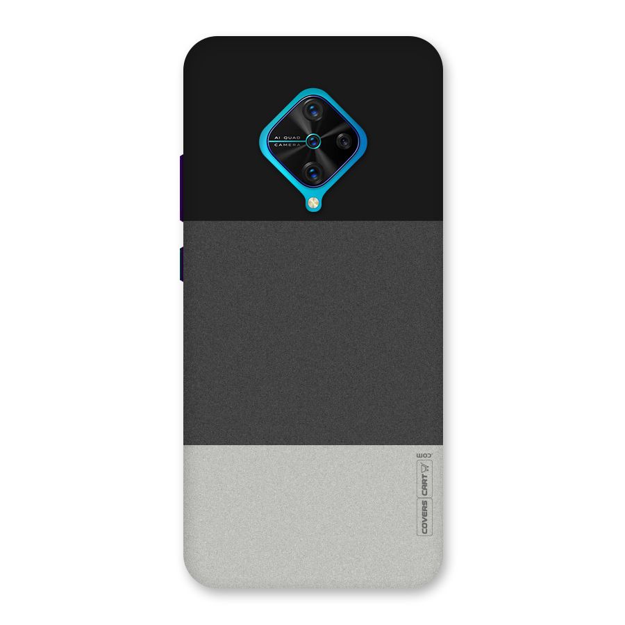 Pastel Black and Grey Back Case for Vivo S1 Pro