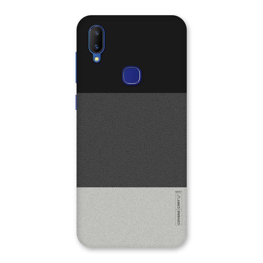 Pastel Black and Grey Back Case for Vivo V11