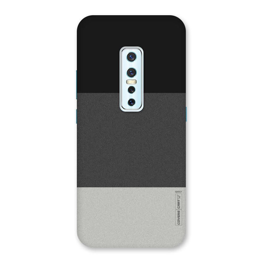 Pastel Black and Grey Back Case for Vivo V17 Pro