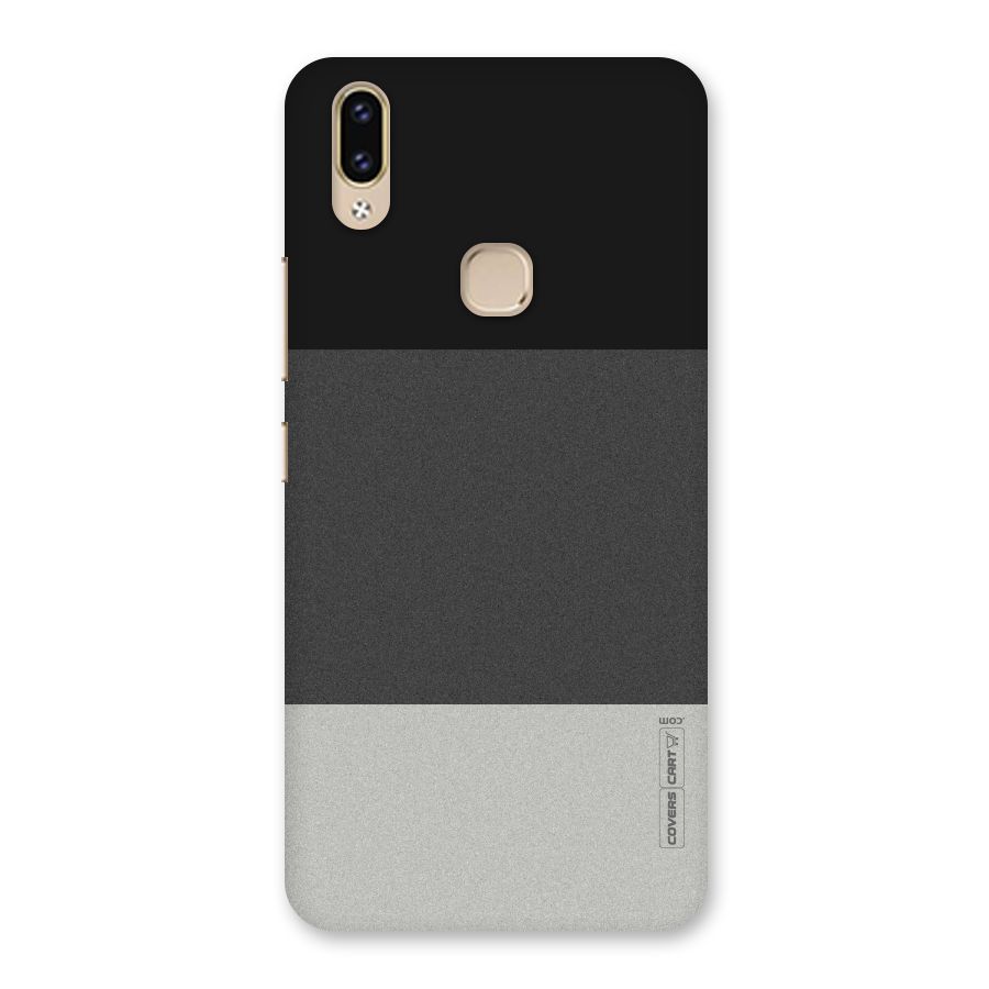 Pastel Black and Grey Back Case for Vivo V9