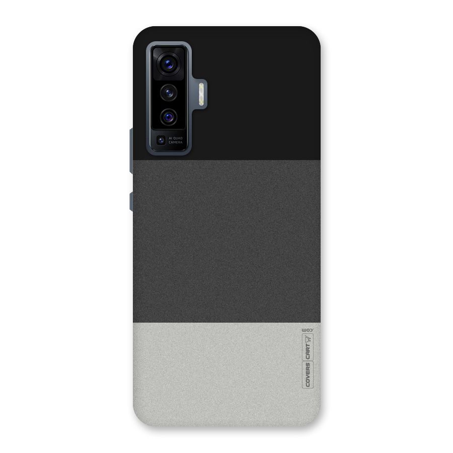 Pastel Black and Grey Back Case for Vivo X50