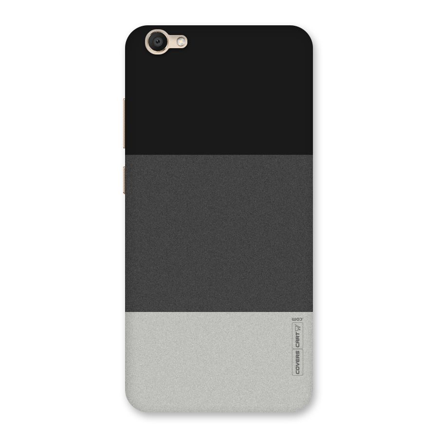 Pastel Black and Grey Back Case for Vivo Y67