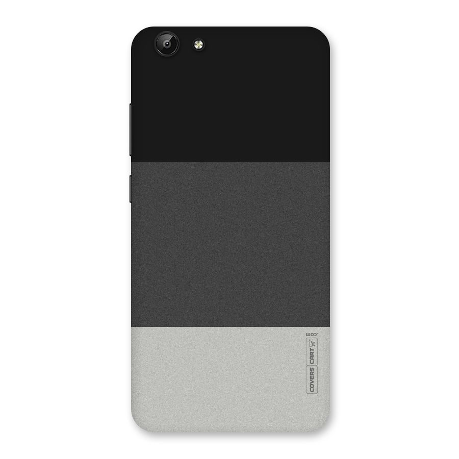 Pastel Black and Grey Back Case for Vivo Y69