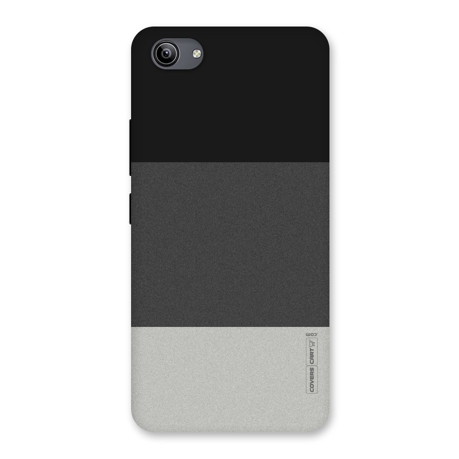Pastel Black and Grey Back Case for Vivo Y81i