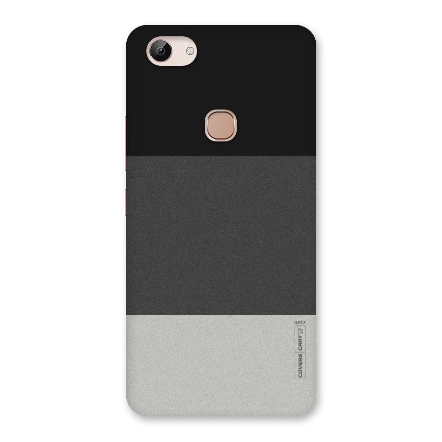 Pastel Black and Grey Back Case for Vivo Y83