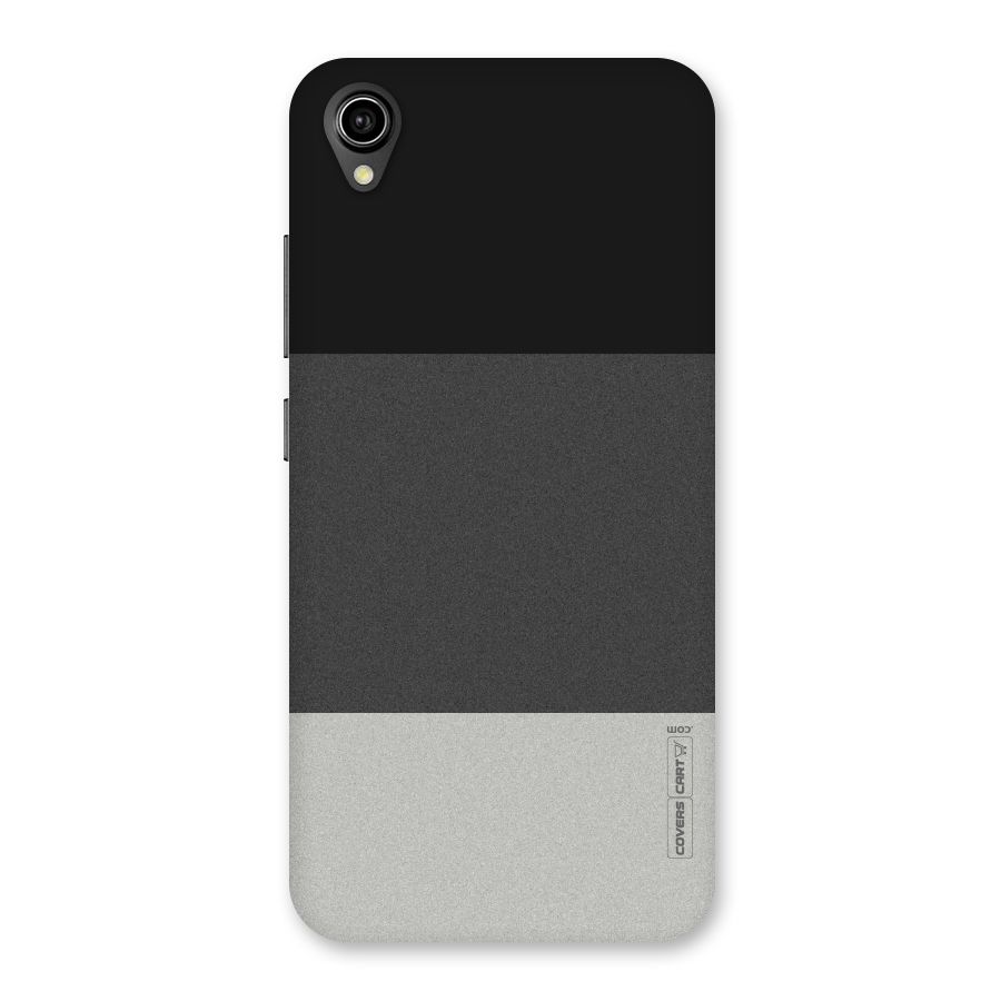 Pastel Black and Grey Back Case for Vivo Y90