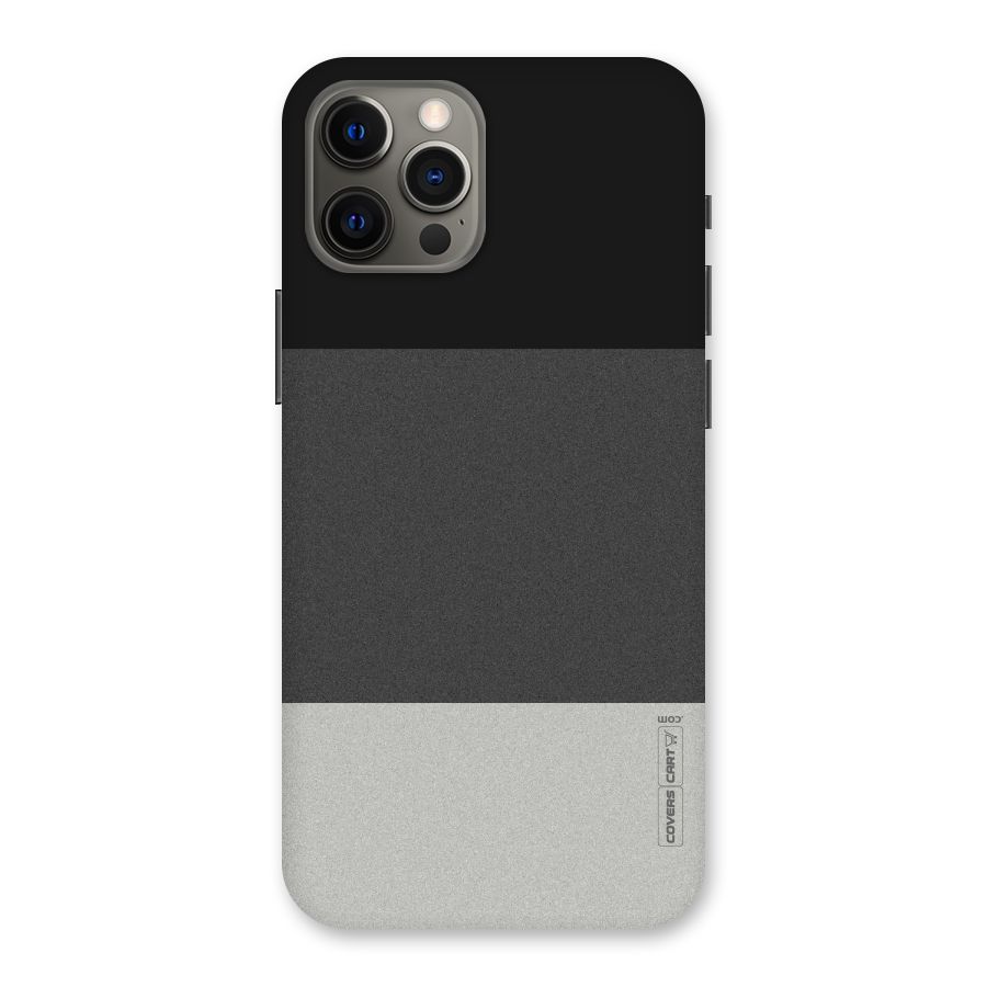 Pastel Black and Grey Back Case for iPhone 12 Pro Max