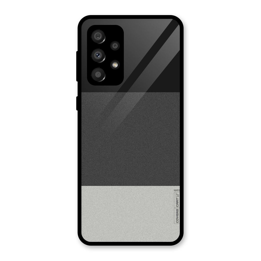 Pastel Black and Grey Glass Back Case for Galaxy A32