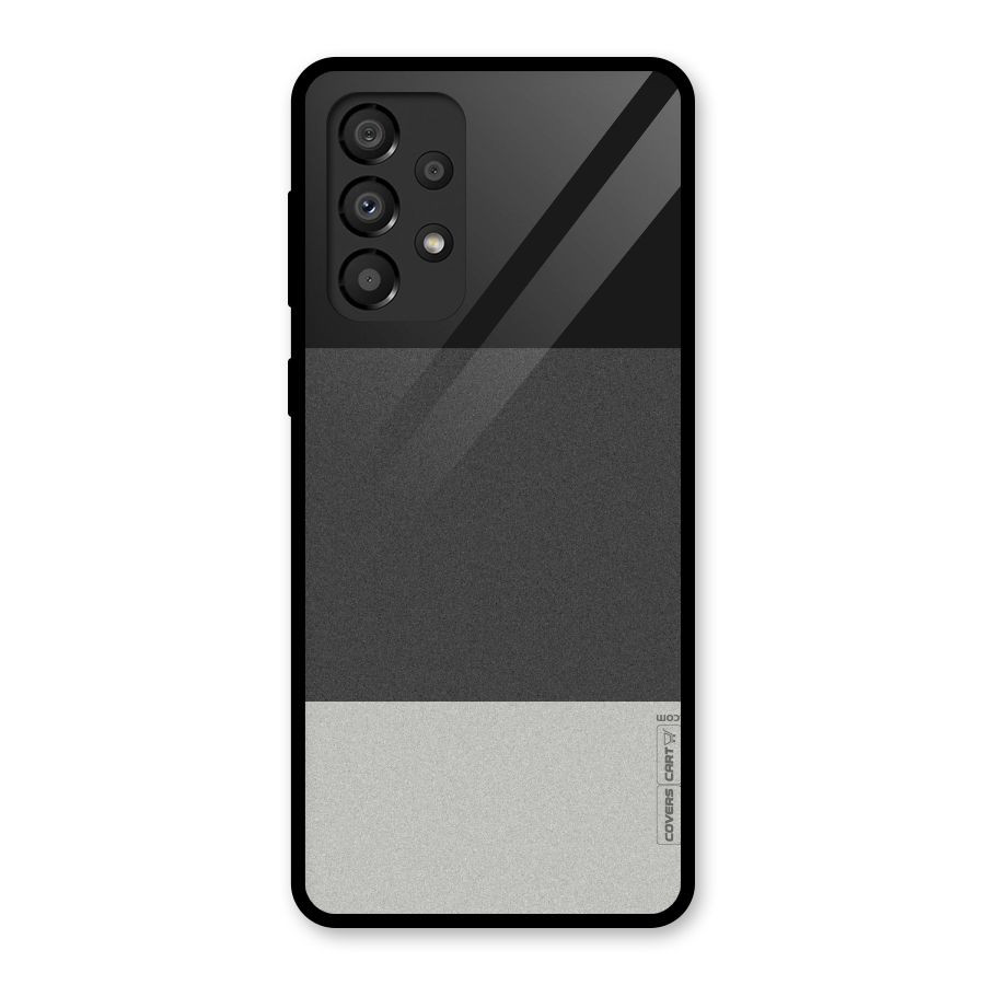 Pastel Black and Grey Glass Back Case for Galaxy A33 5G