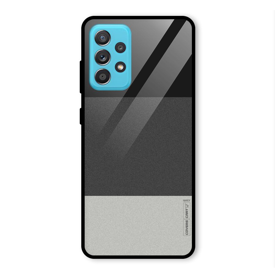 Pastel Black and Grey Glass Back Case for Galaxy A52s 5G