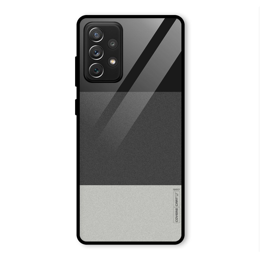 Pastel Black and Grey Glass Back Case for Galaxy A72