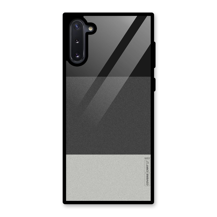 Pastel Black and Grey Glass Back Case for Galaxy Note 10
