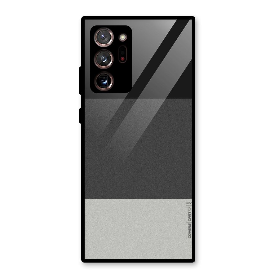 Pastel Black and Grey Glass Back Case for Galaxy Note 20 Ultra