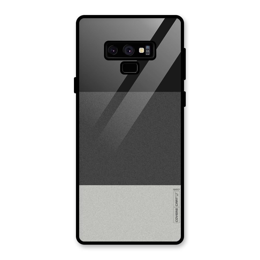 Pastel Black and Grey Glass Back Case for Galaxy Note 9