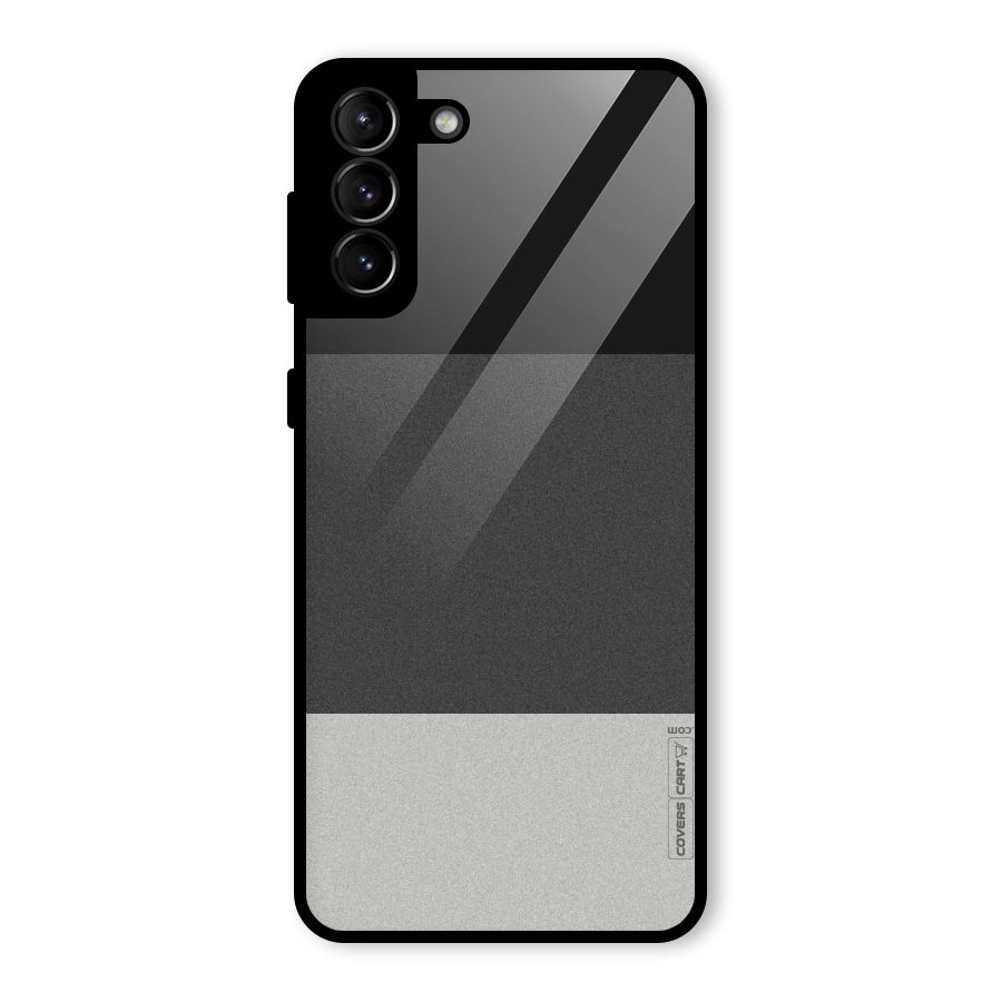 Pastel Black and Grey Glass Back Case for Galaxy S21 Plus
