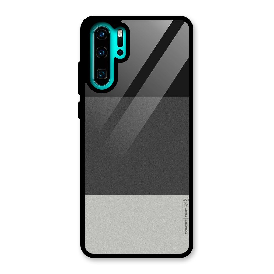 Pastel Black and Grey Glass Back Case for Huawei P30 Pro