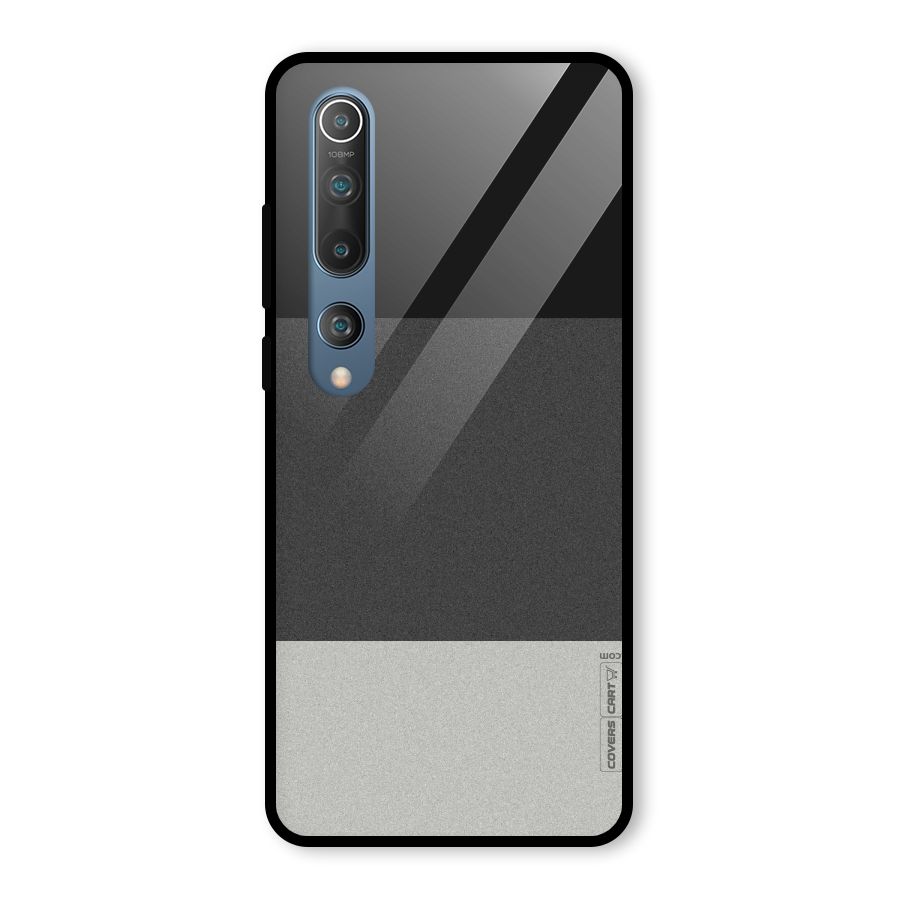 Pastel Black and Grey Glass Back Case for Mi 10