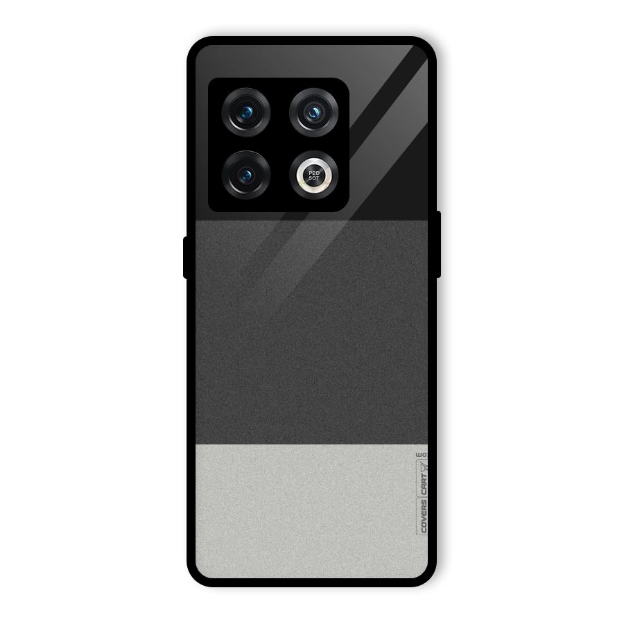 Pastel Black and Grey Glass Back Case for OnePlus 10 Pro 5G