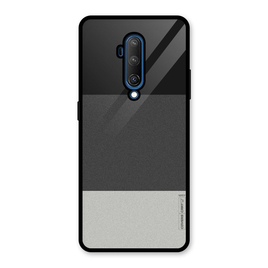 Pastel Black and Grey Glass Back Case for OnePlus 7T Pro