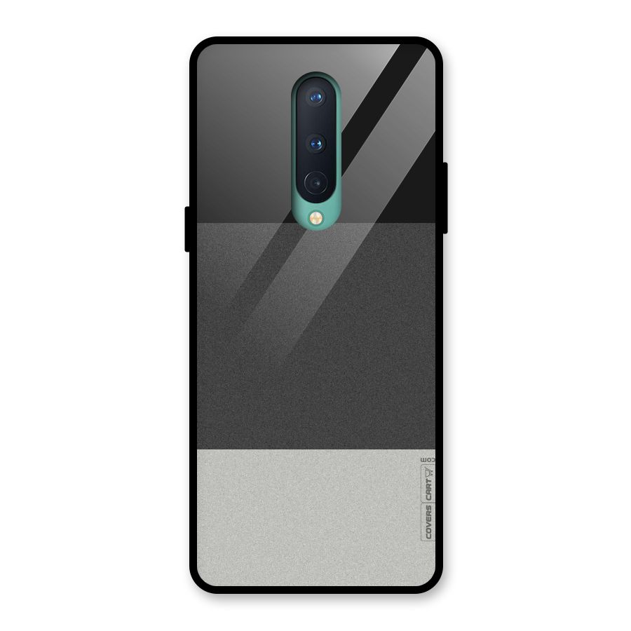 Pastel Black and Grey Glass Back Case for OnePlus 8