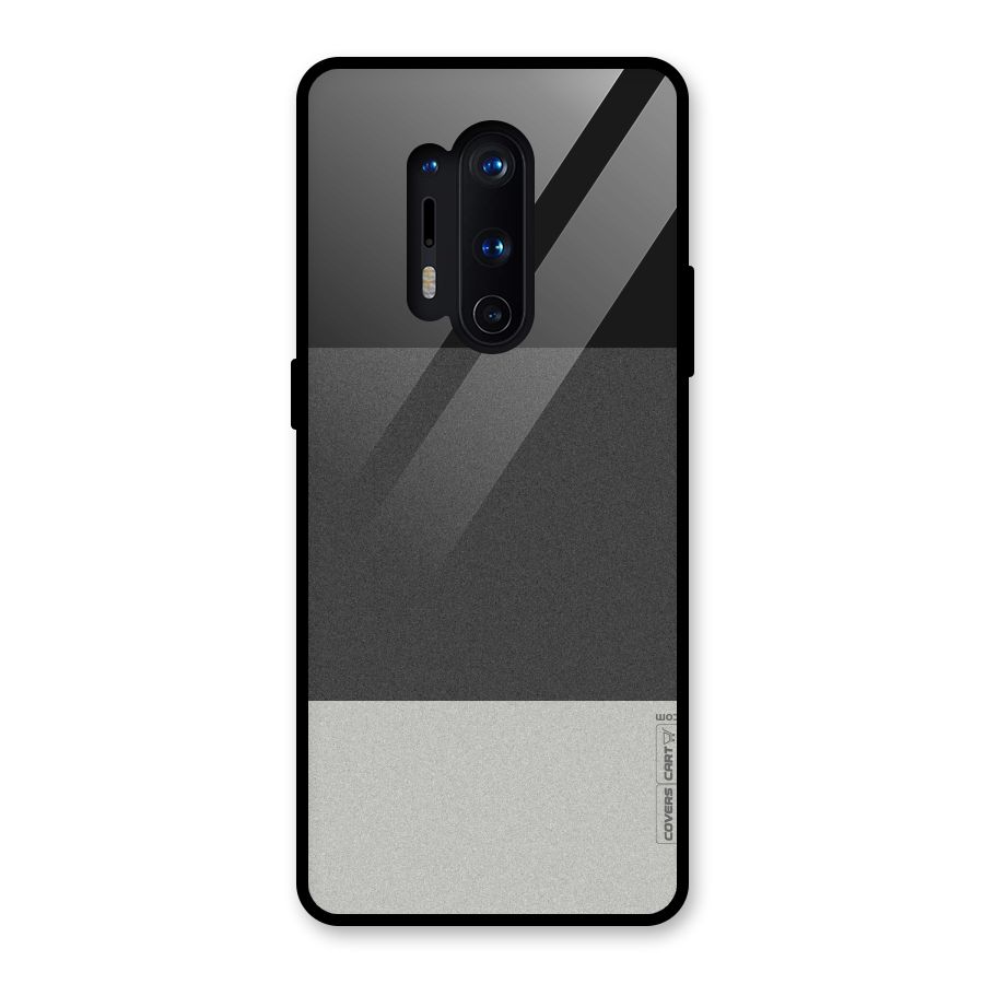 Pastel Black and Grey Glass Back Case for OnePlus 8 Pro