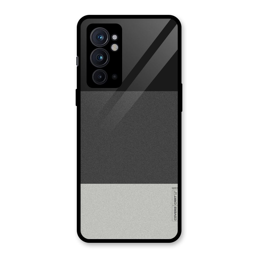 Pastel Black and Grey Glass Back Case for OnePlus 9RT 5G