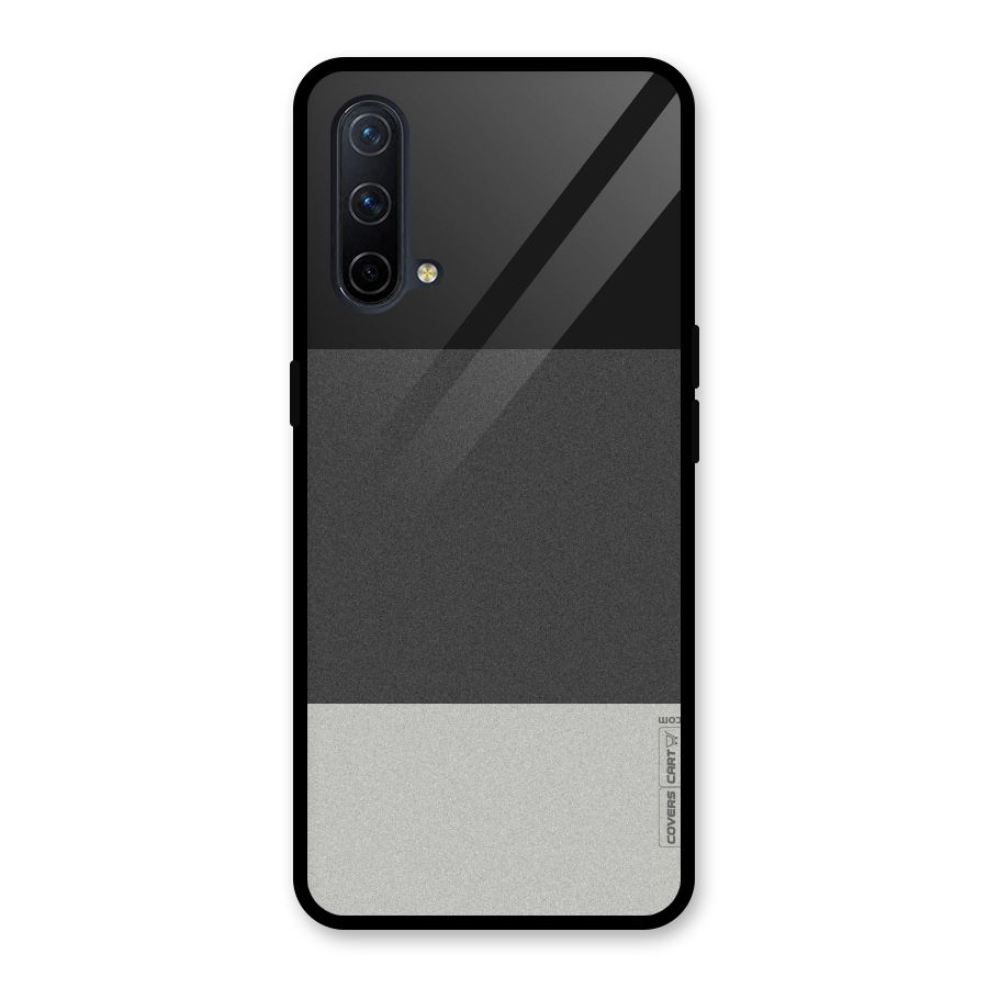 Pastel Black and Grey Glass Back Case for OnePlus Nord CE 5G